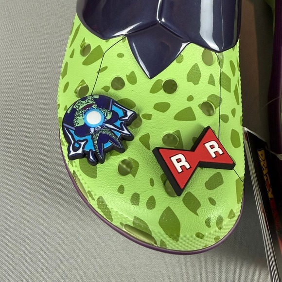 Crocs Cell Dragon Ball Z Classic Clog Mens 9 Green Purple W11 211205-90H New NIB - Picture 9 of 9